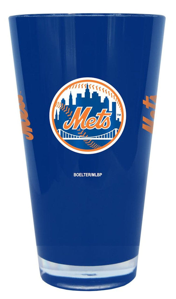 New York Mets New York Mets Glass 20oz Pint Plastic Insulated CO 846757201068