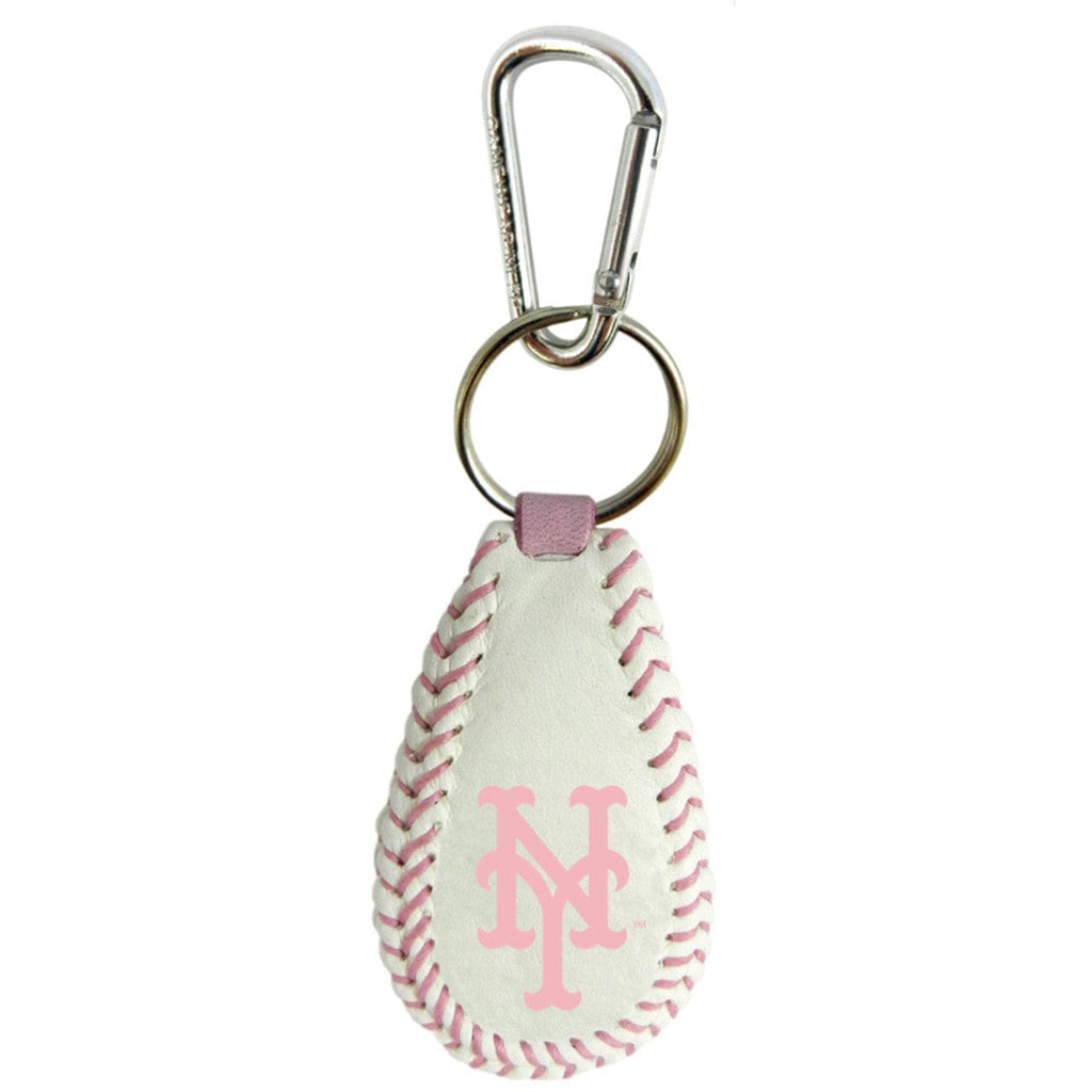 New York Mets New York Mets Keychain Baseball Pink CO 844214030886