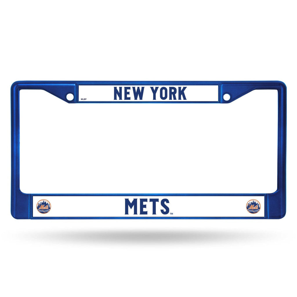 License Frame Metal New York Mets License Plate Frame Metal Blue 094746965877