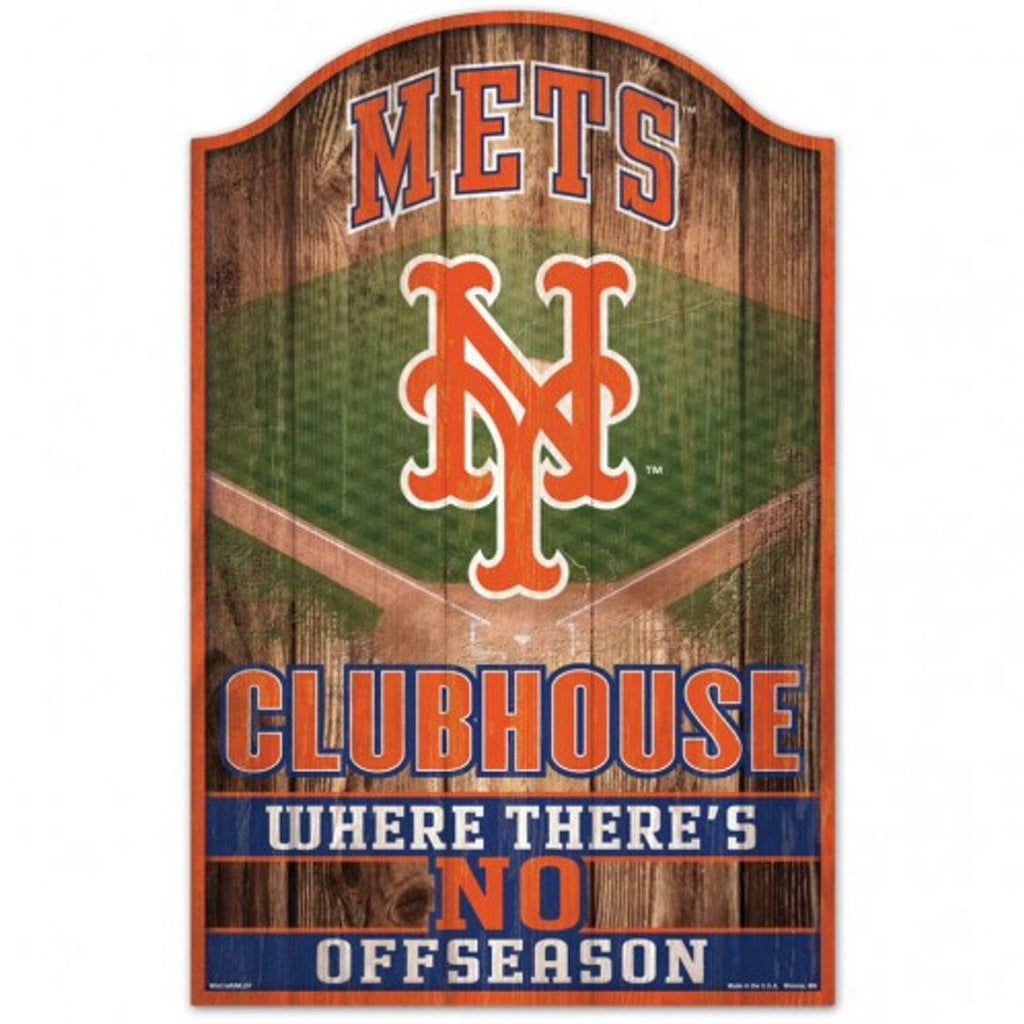 Sign 11x17 Fan Cave New York Mets Sign 11x17 Wood Fan Cave Design 032085288233