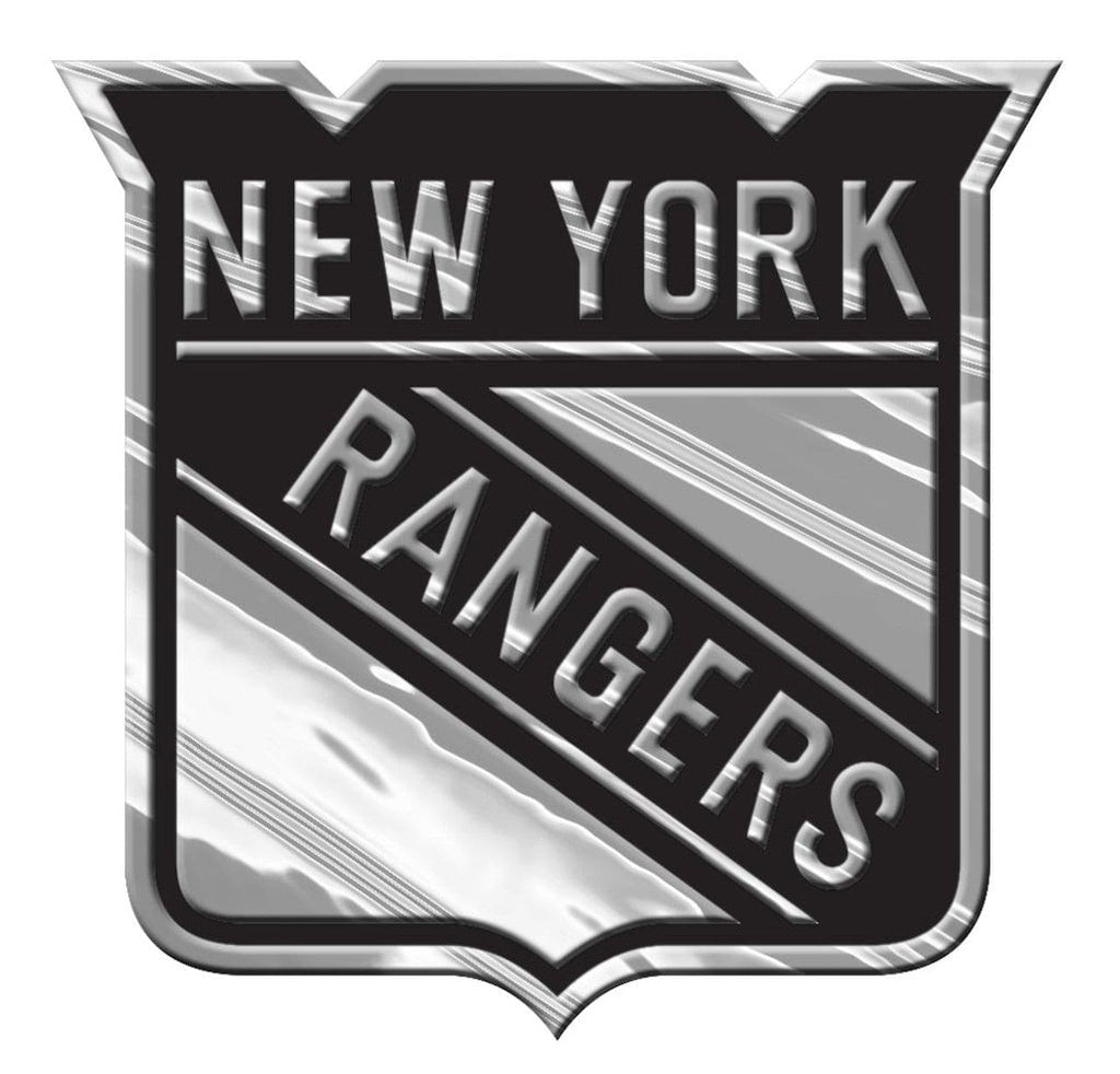 Auto Emblem Chrome New York Rangers Auto Emblem - Silver 681620795196