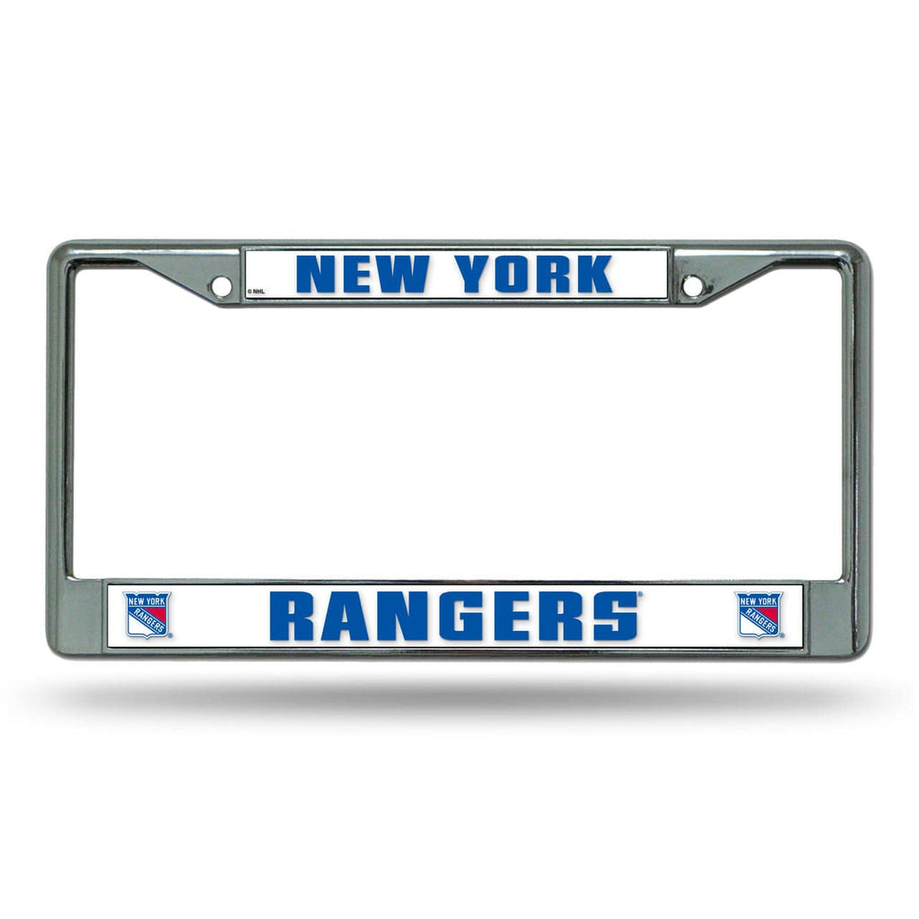 License Frame Chrome New York Rangers License Plate Frame Chrome 094746012519