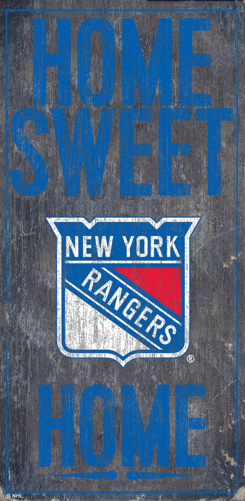 New York Rangers New York Rangers Sign Wood 6x12 Home Sweet Home Design 878460365126