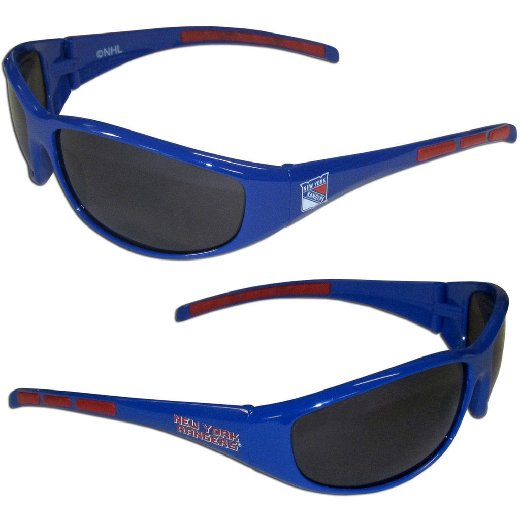 Sunglasses Wrap Style New York Rangers Sunglasses - Wrap - Special Order 754603254505