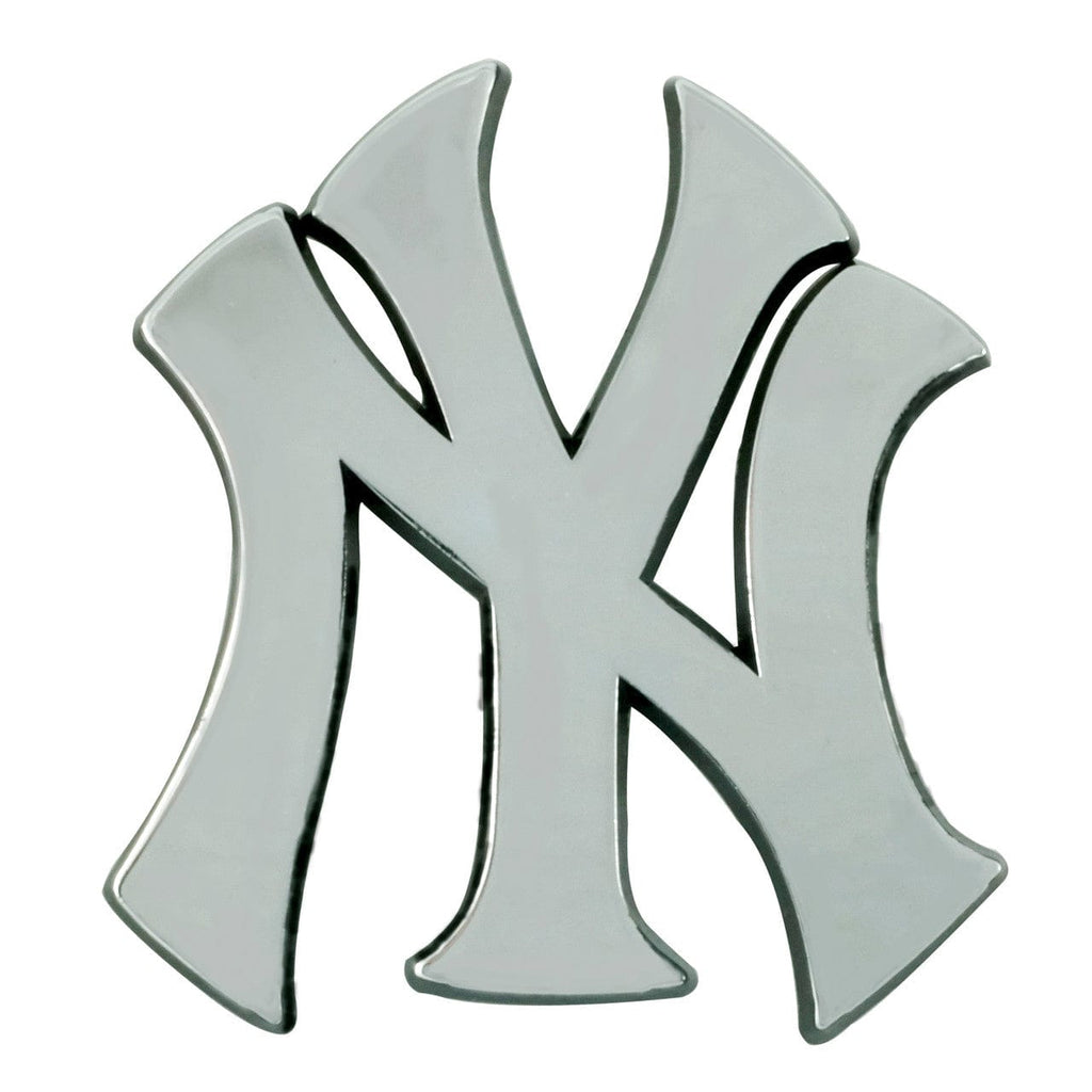 New York Yankees New York Yankees Auto Emblem Premium Metal Chrome 842281166637