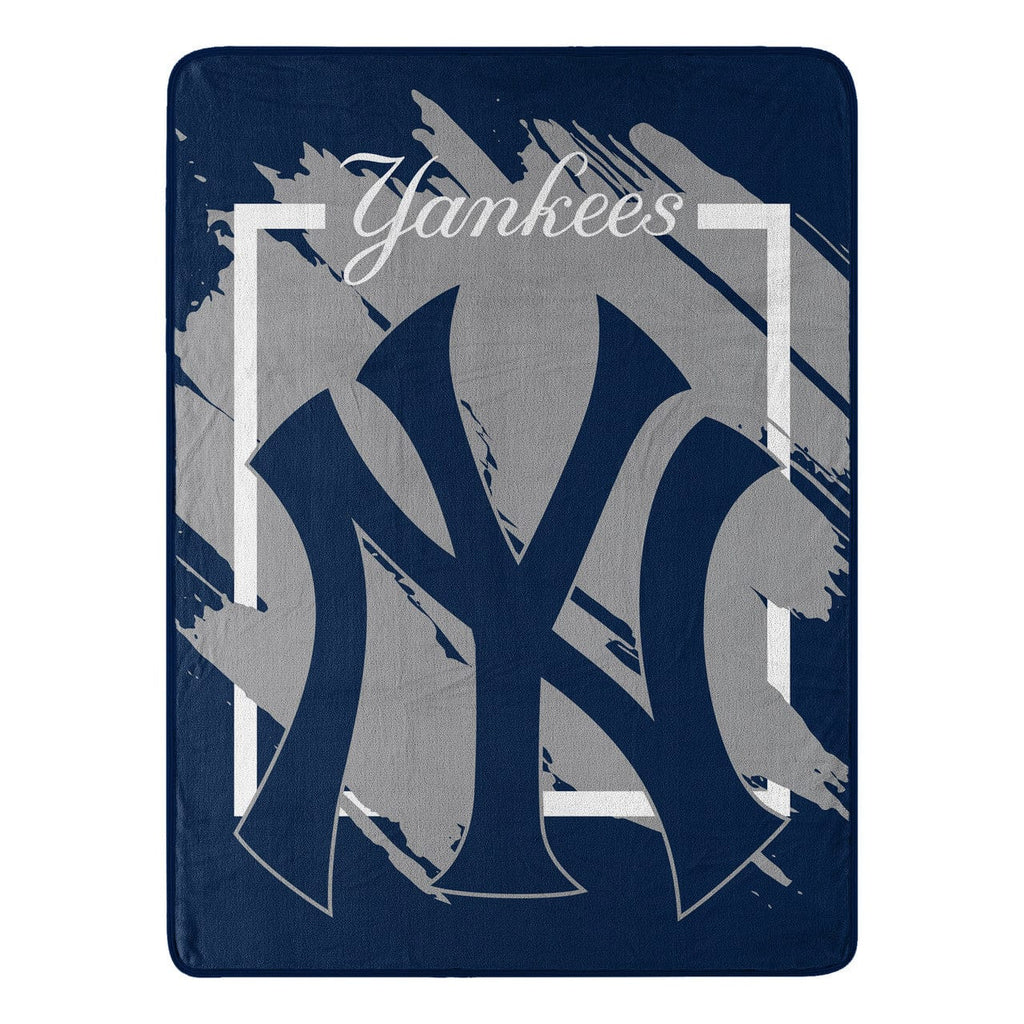 Blankets New York Yankees Blanket 46x60 Micro Raschel Dimensional Design Rolled 190604331003