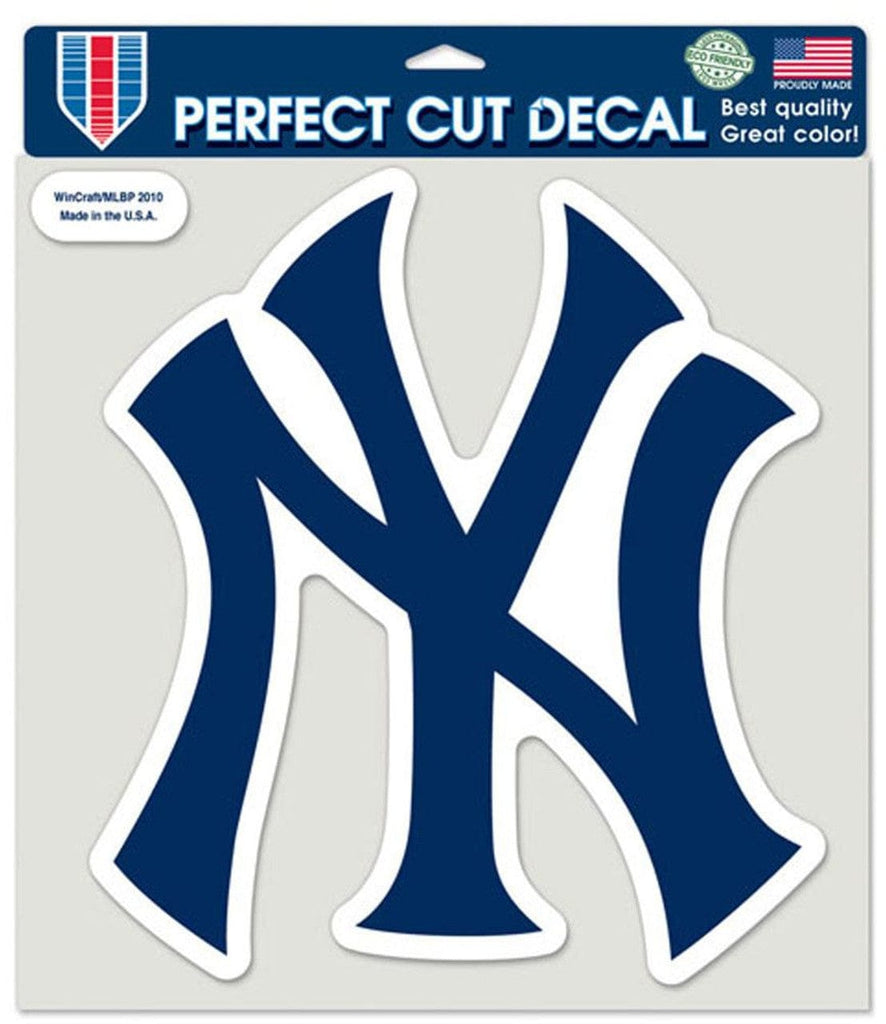 Decal 8x8 Perfect Cut Color New York Yankees Decal 8x8 Die Cut Color NY 032085871541