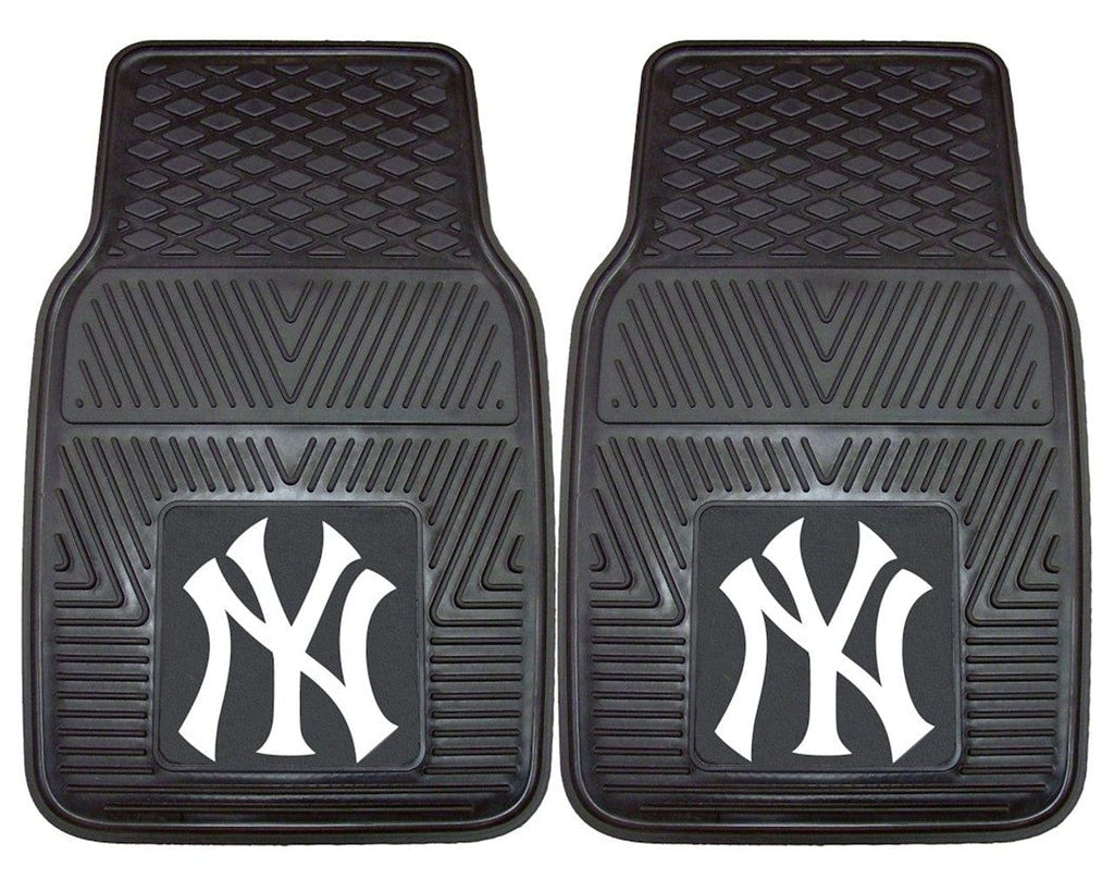 Car Mats Heavy Duty 2 Piece New York Yankees Heavy Duty 2-Piece Vinyl Car Mats 846104087598