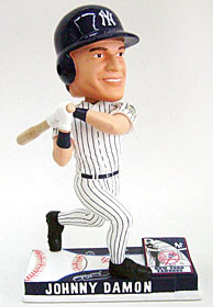 New York Yankees New York Yankees Johnny Damon Forever Collectibles On Field Bobblehead CO 681329703881