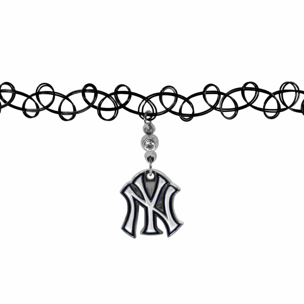 New York Yankees New York Yankees Necklace Knotted Choker CO 754603666797