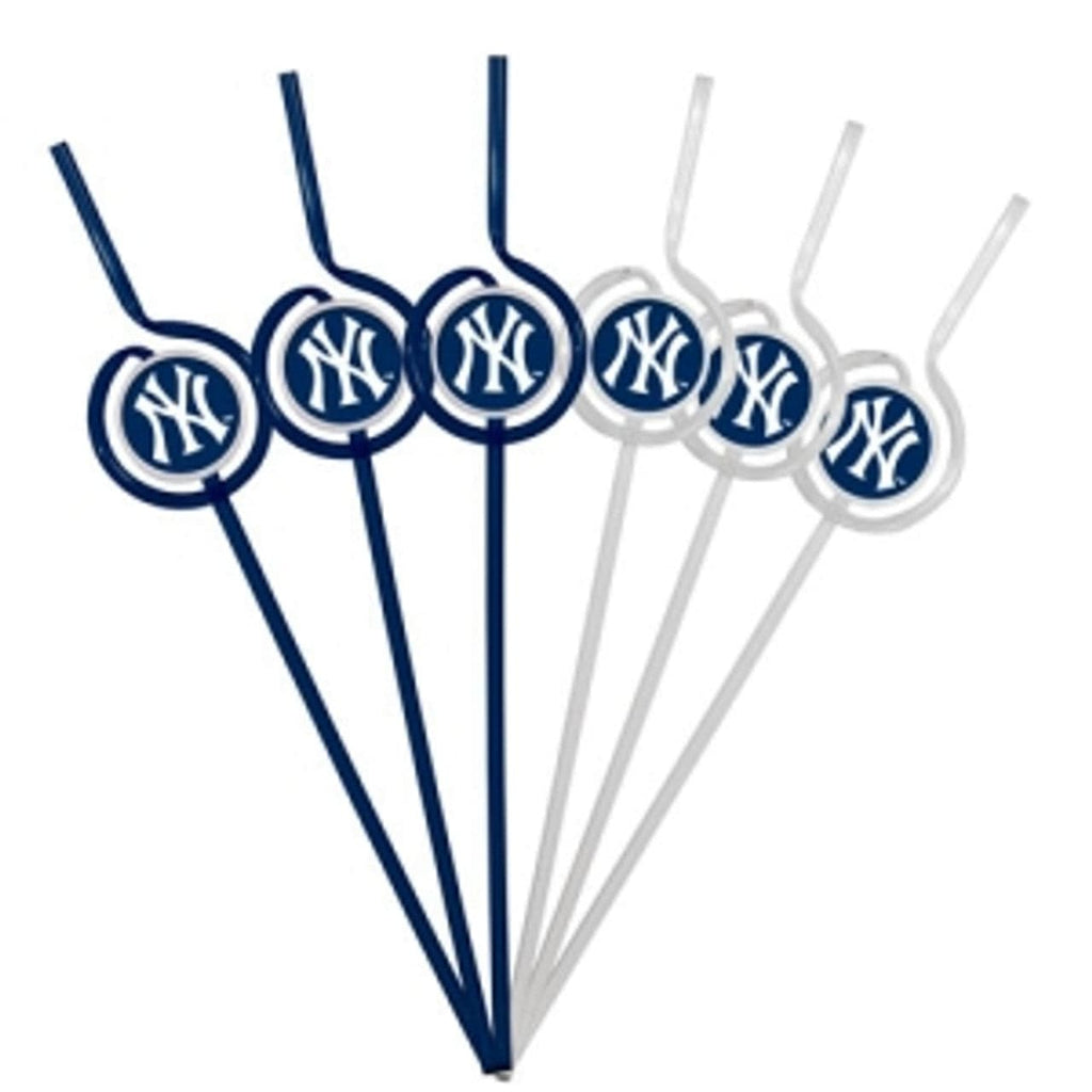 New York Yankees New York Yankees Team Sipper Straws CO 815580019157