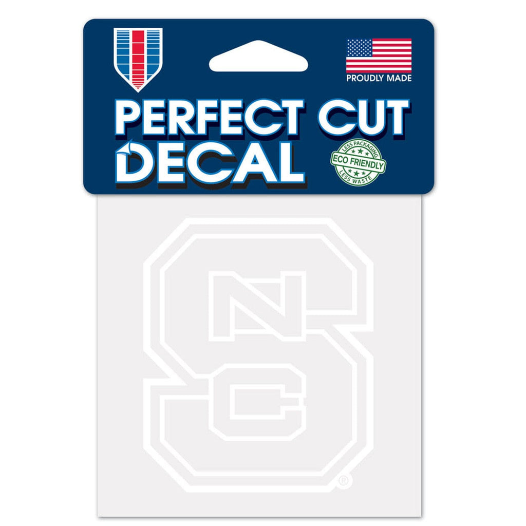 Decal 4x4 Perfect Cut White North Carolina State Wolfpack Decal 4x4 Perfect Cut White 032085072740