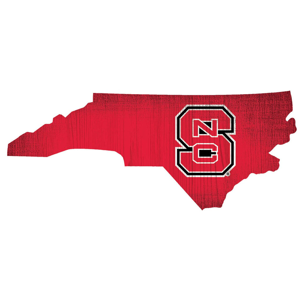 Sign 12 State Shape North Carolina State Wolfpack Sign Wood 12 Inch Team Color State Shape Design 878460148897