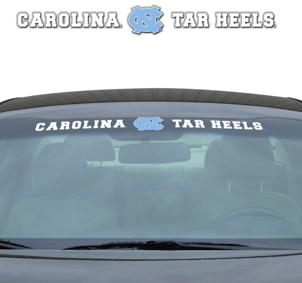 Decal 35x4 Windshield Style North Carolina Tar Heels Decal 35x4 Windshield 681620807455