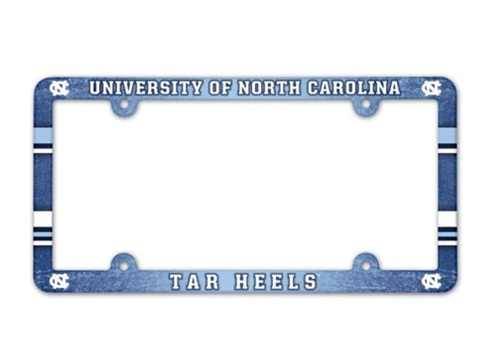 License Frame Plastic North Carolina Tar Heels License Plate Frame - Full Color 032085900760