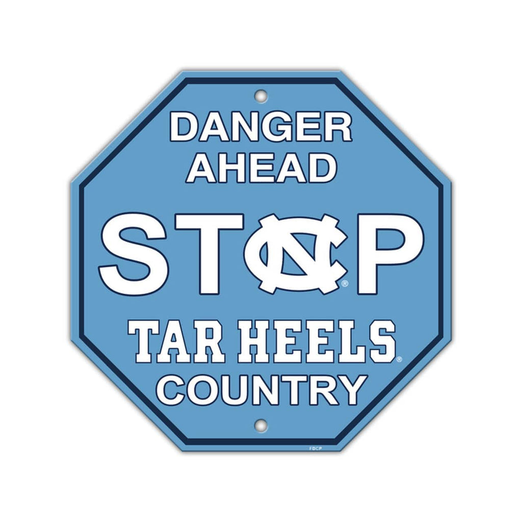 North Carolina Tar Heels North Carolina Tar Heels Sign 12x12 Plastic Stop Style CO 023245405959