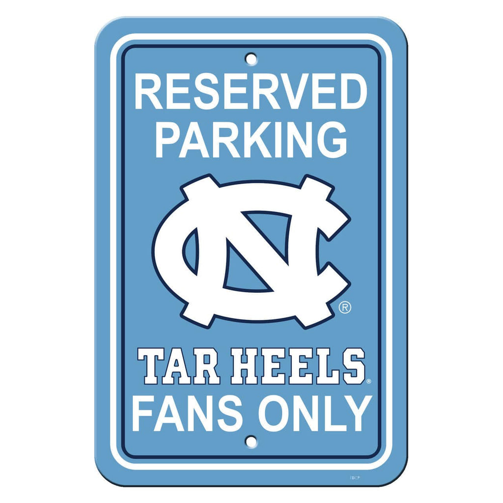 North Carolina Tar Heels North Carolina Tar Heels Sign 12x18 Plastic Reserved Parking Style CO 023245402958
