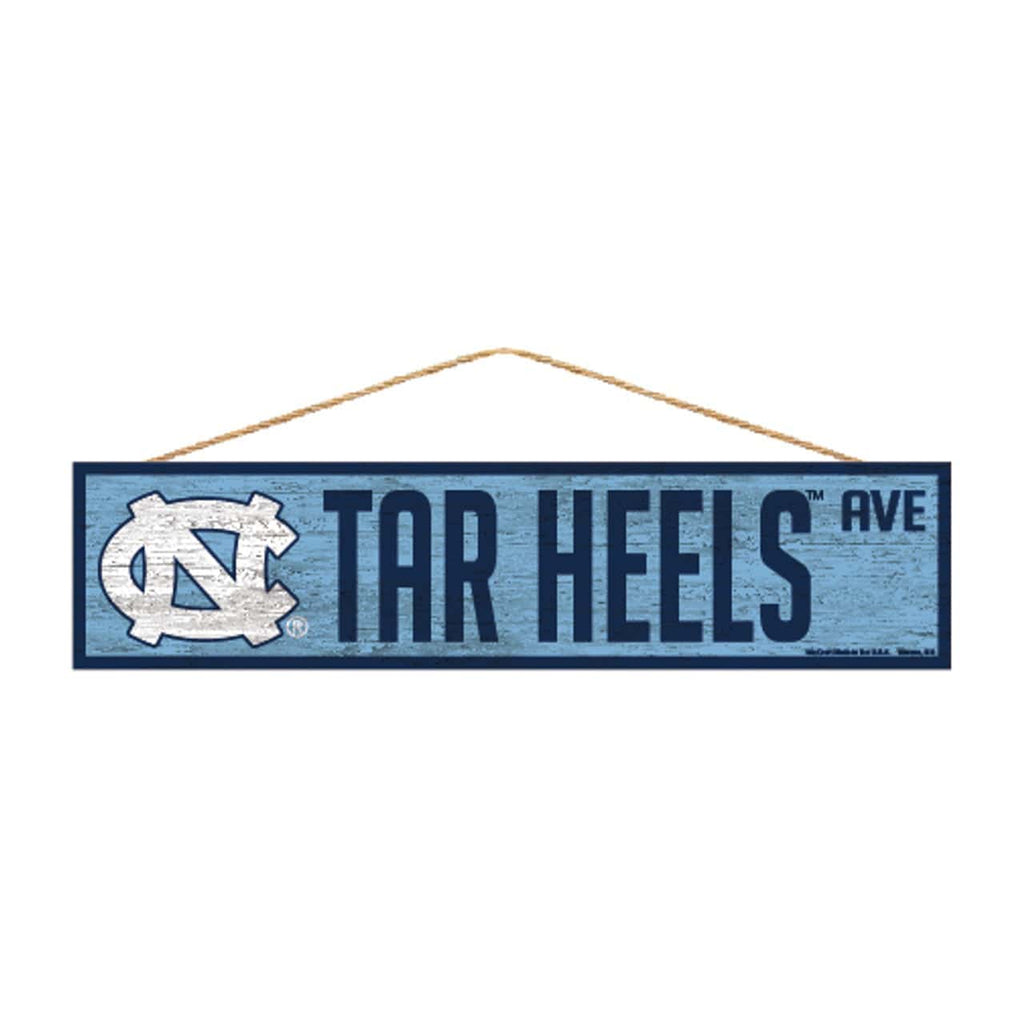 Sign 4x17 Avenue North Carolina Tar Heels Sign 4x17 Wood Avenue Design 032085900814