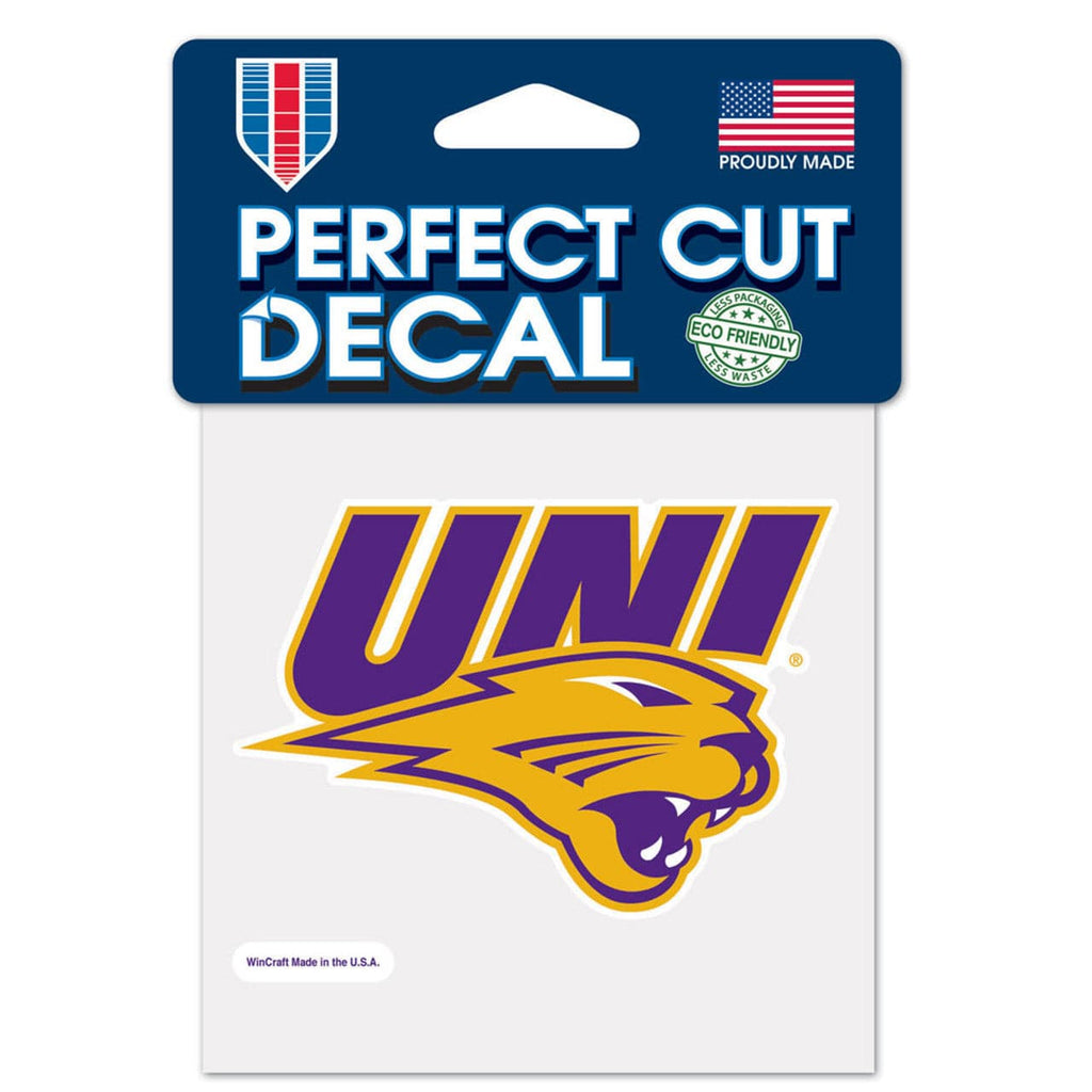 Northern Iowa Panthers Northern Iowa Panthers Decal 4x4 Perfect Cut Color 032085528193