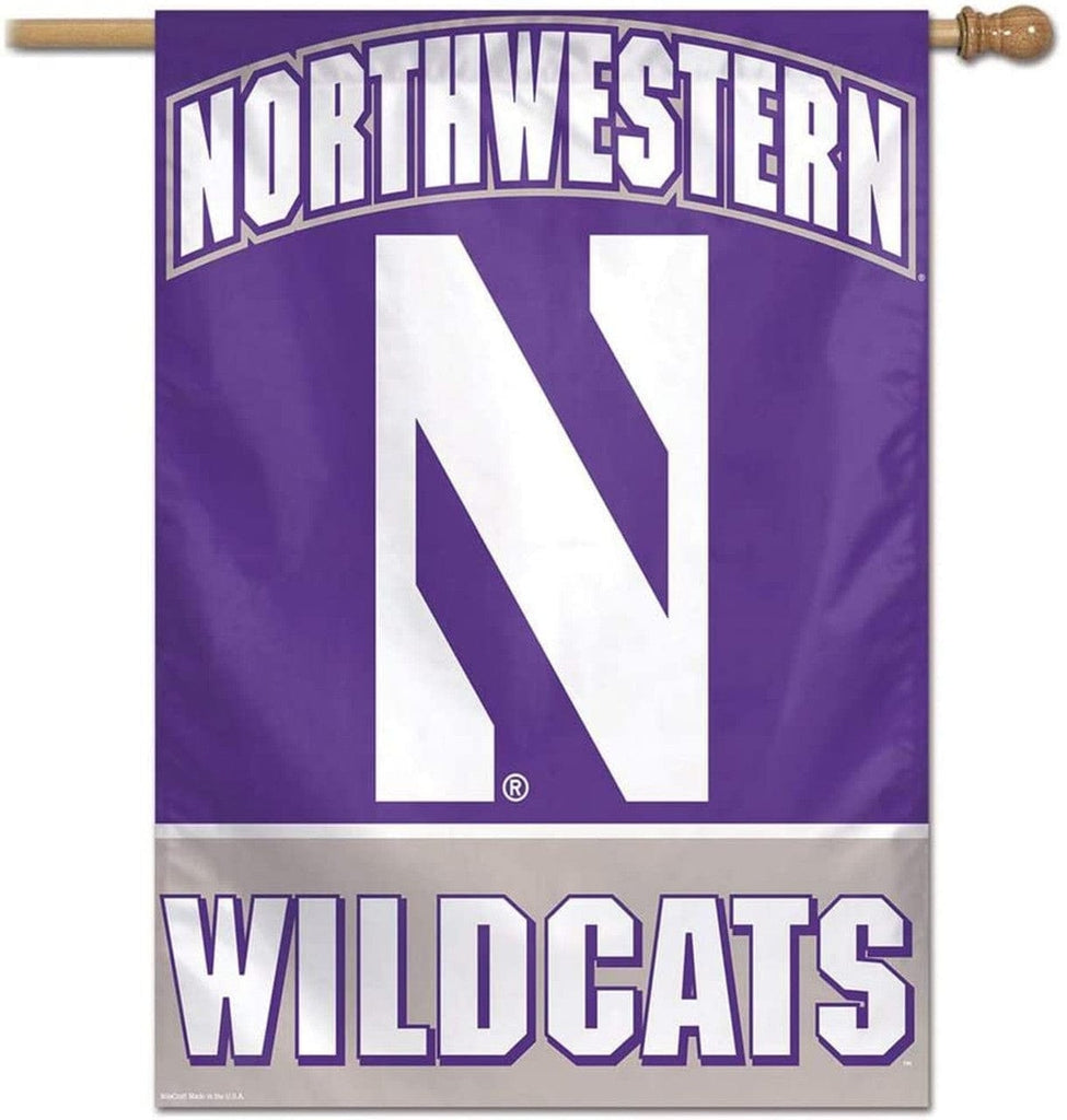 Banner 28x40 Northwestern Wildcats Banner 28x40 Vertical - Special Order 032085086075