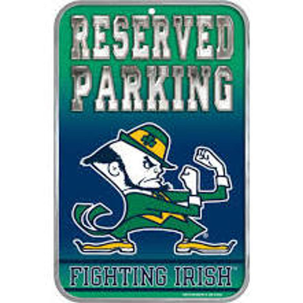 Sign 11x17 Misc. Notre Dame Fighting Irish 11x17" Reserved Parking Sign 032085777553
