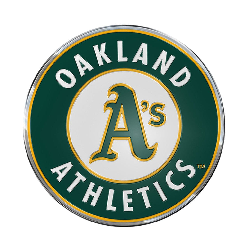 Auto Emblem Color Oakland Athletics Auto Emblem Color 681620631210