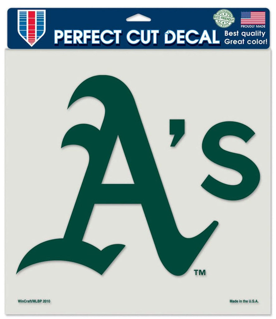 Decal 8x8 Perfect Cut Color Oakland Athletics Decal 8x8 Die Cut Color 032085799302