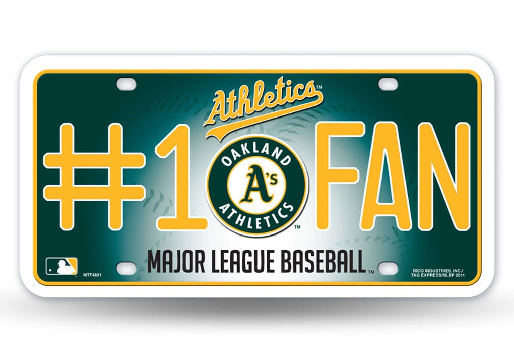 License Plate #1 Fan Oakland Athletics License Plate #1 Fan 094746282882