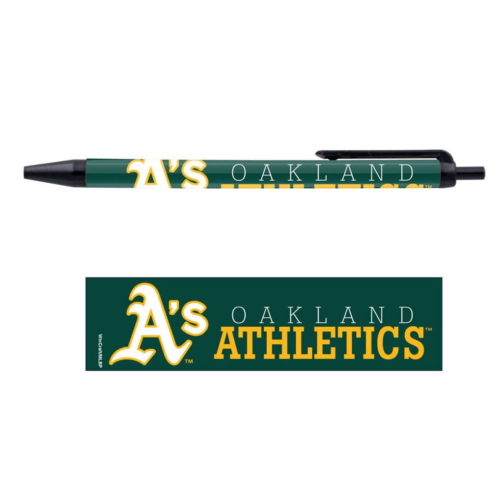 Pens Click Style 5 Pack Oakland Athletics Pens 5 Pack 032085657015
