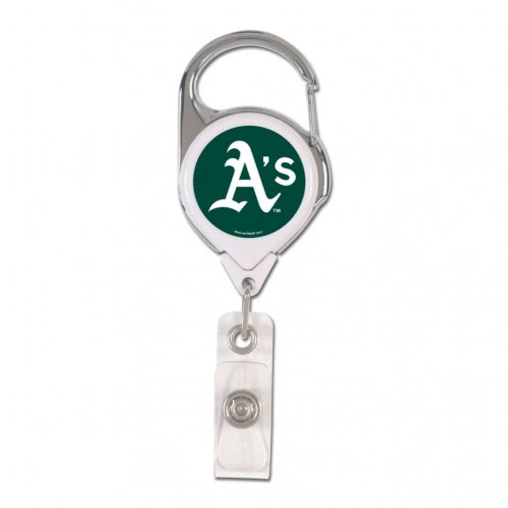 Badge Holders Oakland Athletics Retractable Premium Badge Holder 032085470492