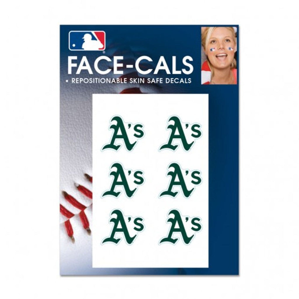 Face Cals Oakland Athletics Tattoo Face Cals Special Order 614934639733