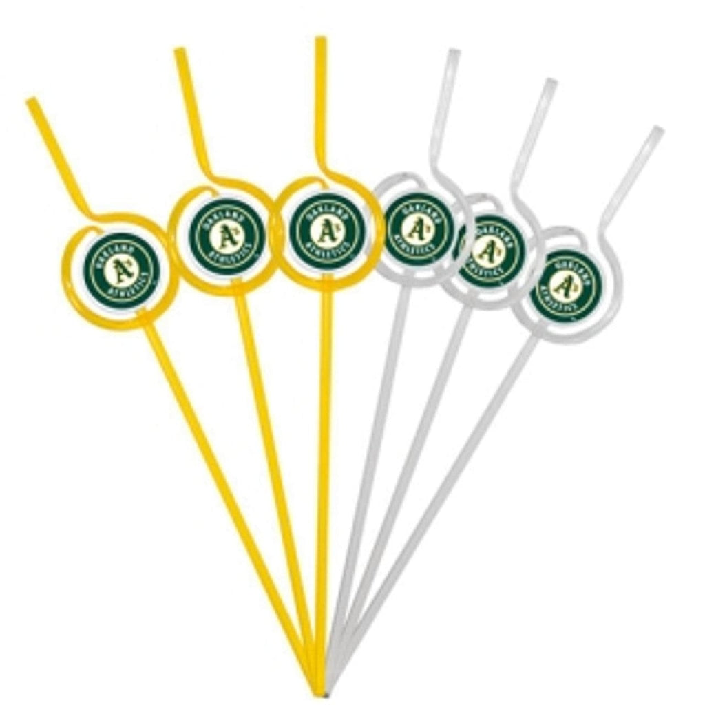 Oakland Athletics Oakland Athletics Team Sipper Straws CO 815580019164