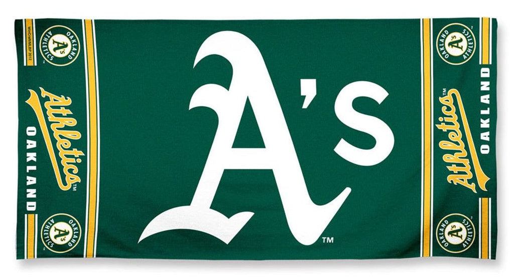 Towel Beach 30x60 Oakland Athletics Towel 30x60 Beach Style 099606187857