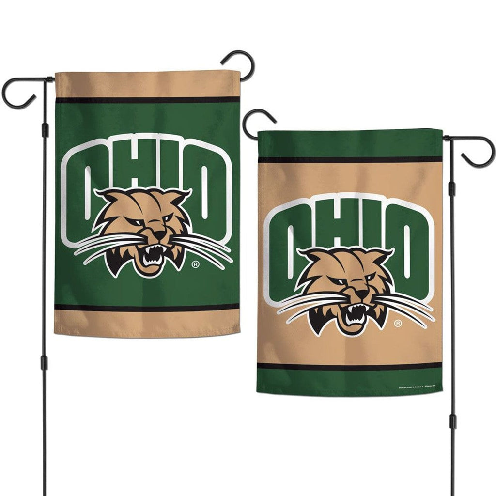 Ohio Bobcats Ohio Bobcats Flag 12x18 Garden Style 2 Sided Special Order 032085477422