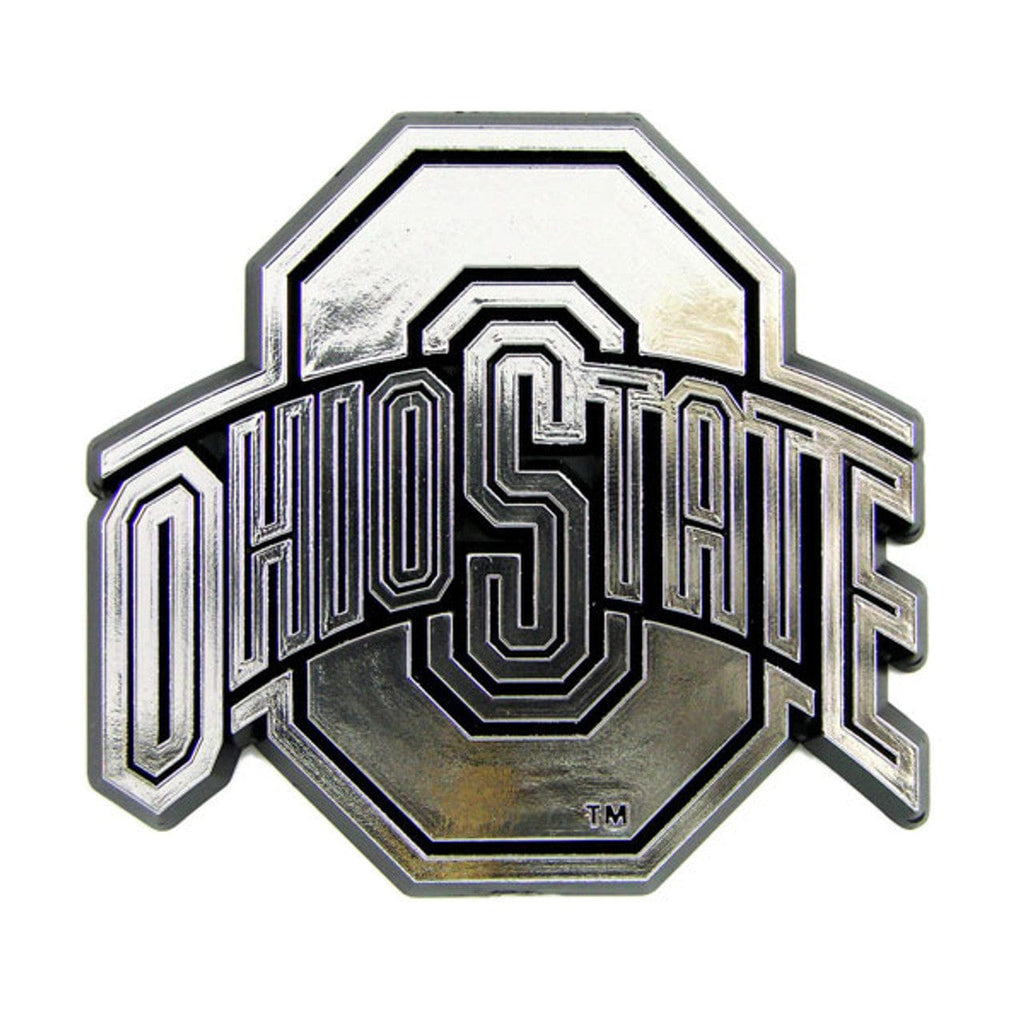 Auto Emblem Chrome Ohio State Buckeyes Auto Emblem - Silver 681620049220