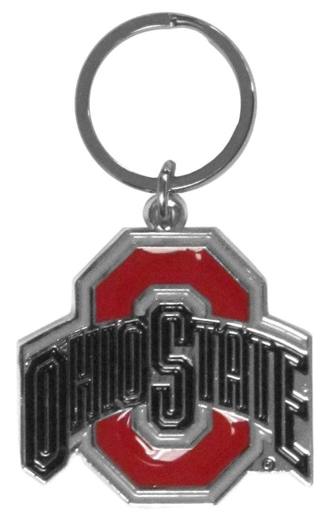 Keychain Logo Cut Style Ohio State Buckeyes Chrome Logo Cut Keychain 754603297274