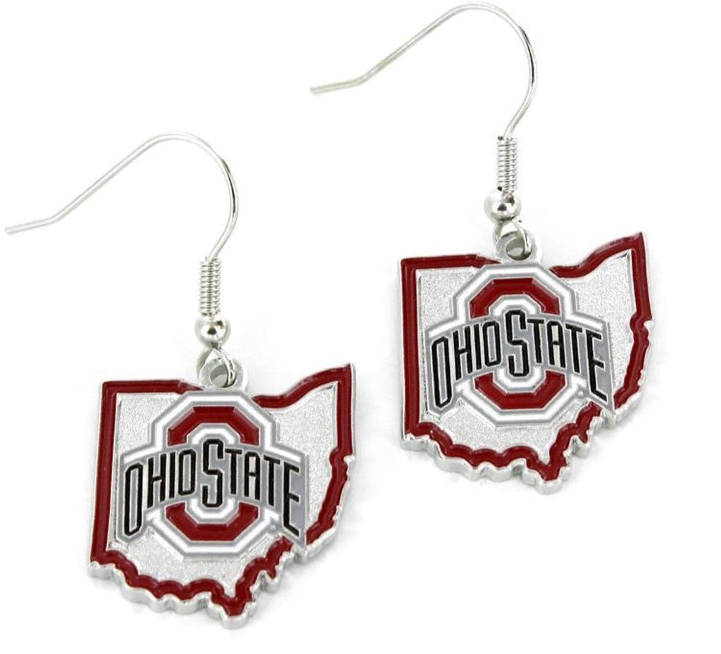 Jewelry Earrings State Ohio State Buckeyes Earrings State Design 763264742474