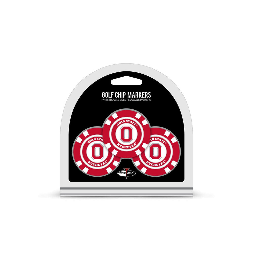 Golf Chip with Marker 3 Pack Ohio State Buckeyes Golf Chip with Marker 3 Pack 637556228888