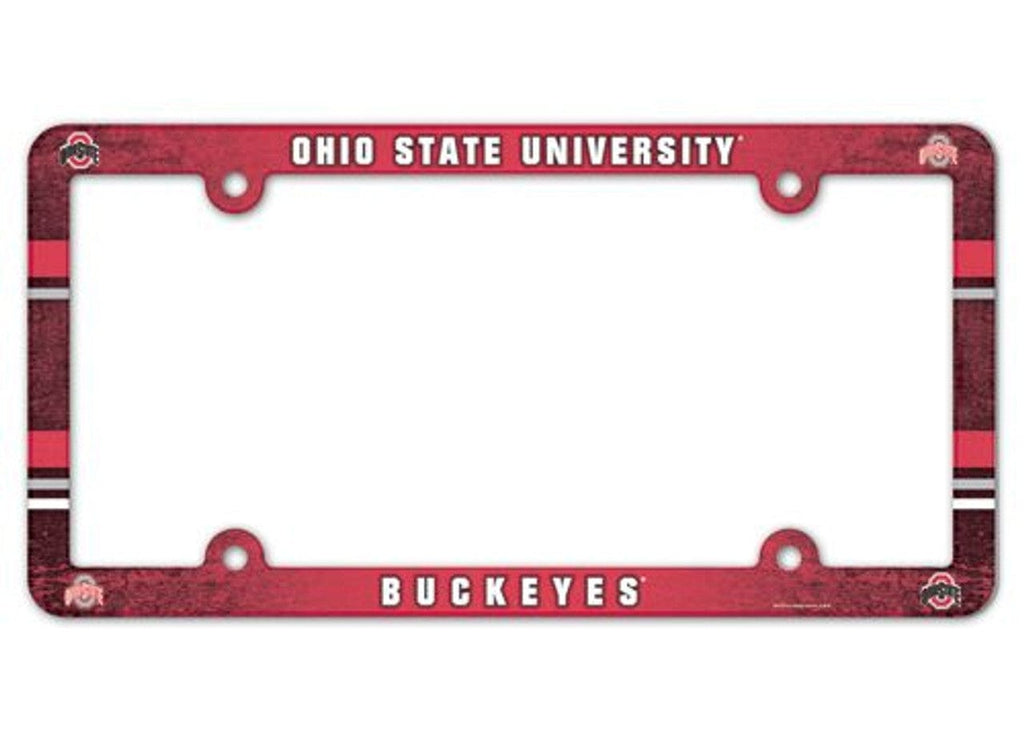 License Frame Plastic Ohio State Buckeyes License Plate Frame - Full Color 032085973870