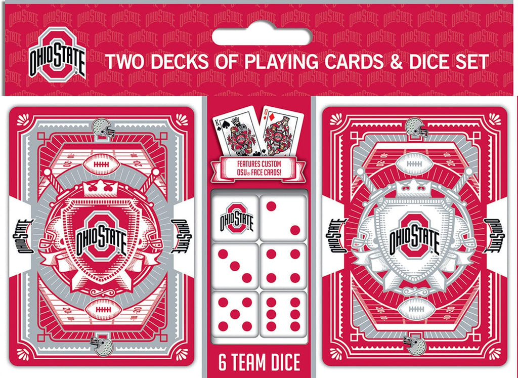Playing Cards and Dice Set Ohio State Buckeyes Playing Cards and Dice Set 705988013379
