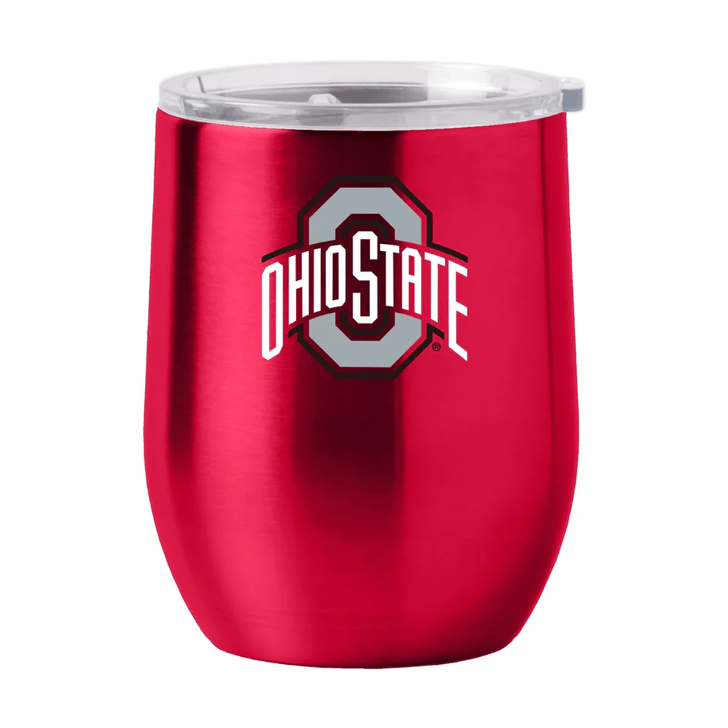 Drinkware Ohio State Buckeyes Travel Tumbler 16oz Stainless Steel Curved 806293818106