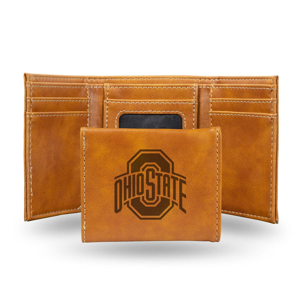 Wallets Ohio State Buckeyes Wallet Trifold Laser Engraved 767345897671
