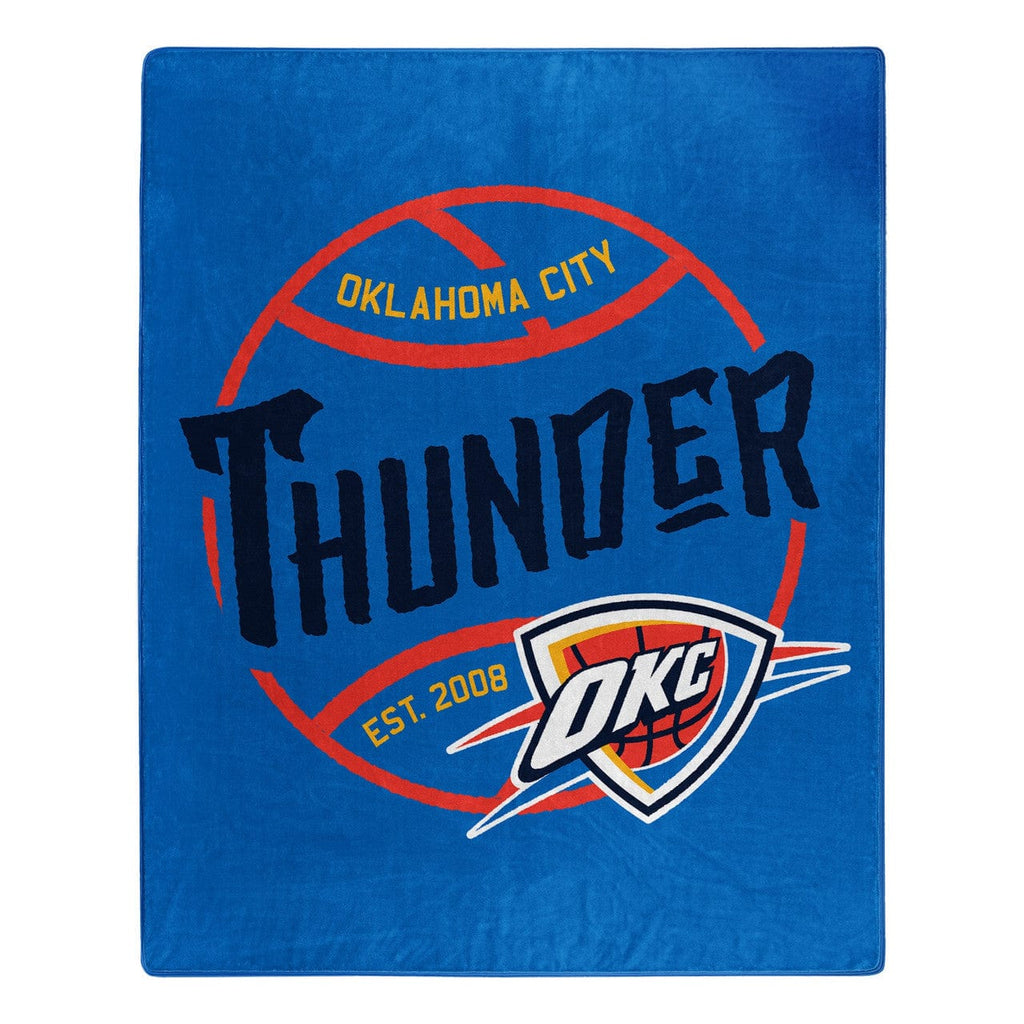 Blankets 50x60 Raschel Oklahoma City Thunder Blanket 50x60 Raschel Blacktop Design 190604161884