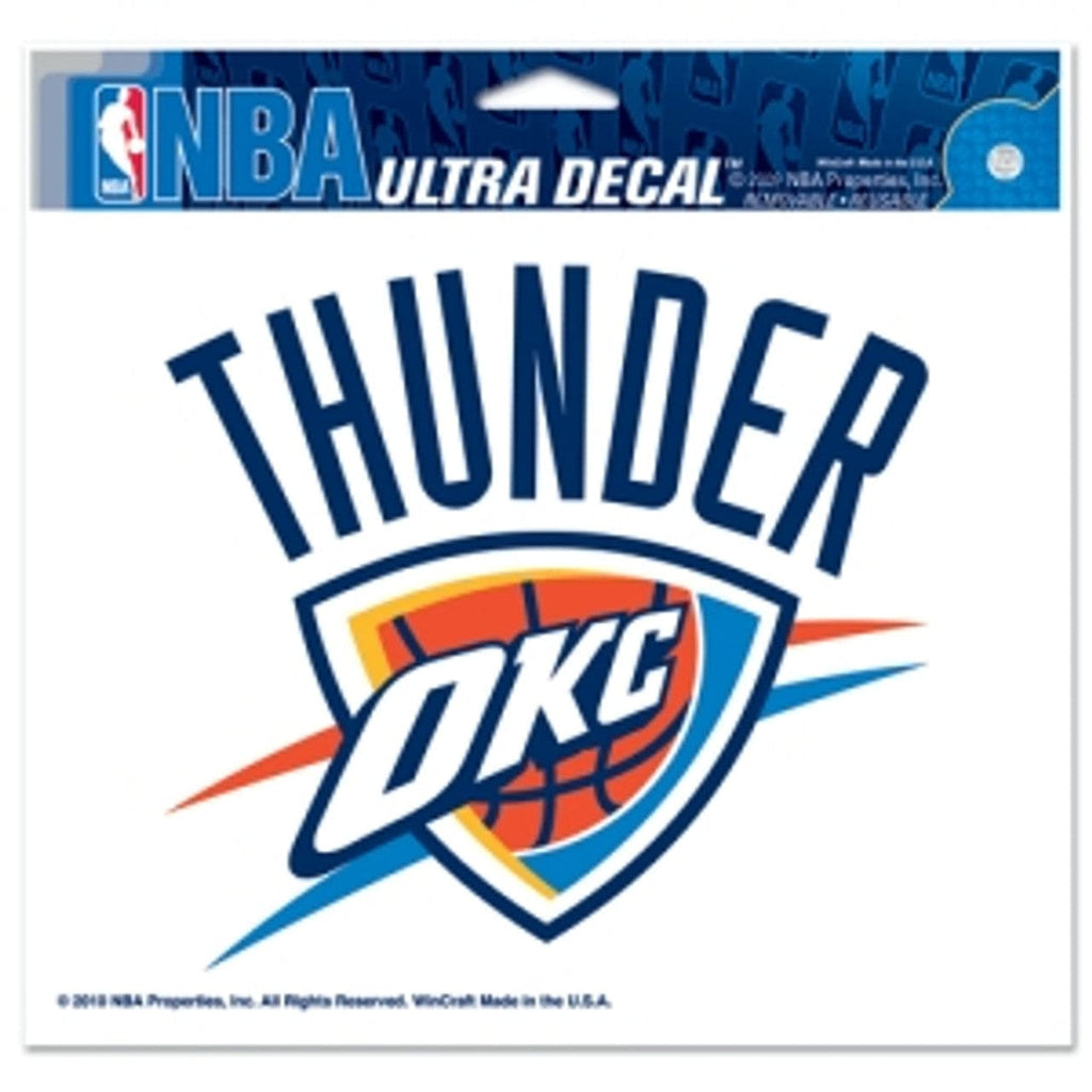 Decal 5x6 Multi Use Color Oklahoma City Thunder Decal 5x6 Ultra 032085220257