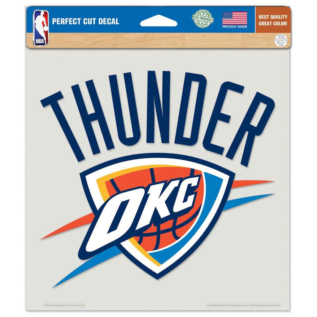 Decal 8x8 Perfect Cut Color Oklahoma City Thunder Decal 8x8 Die Cut Color 032085840127