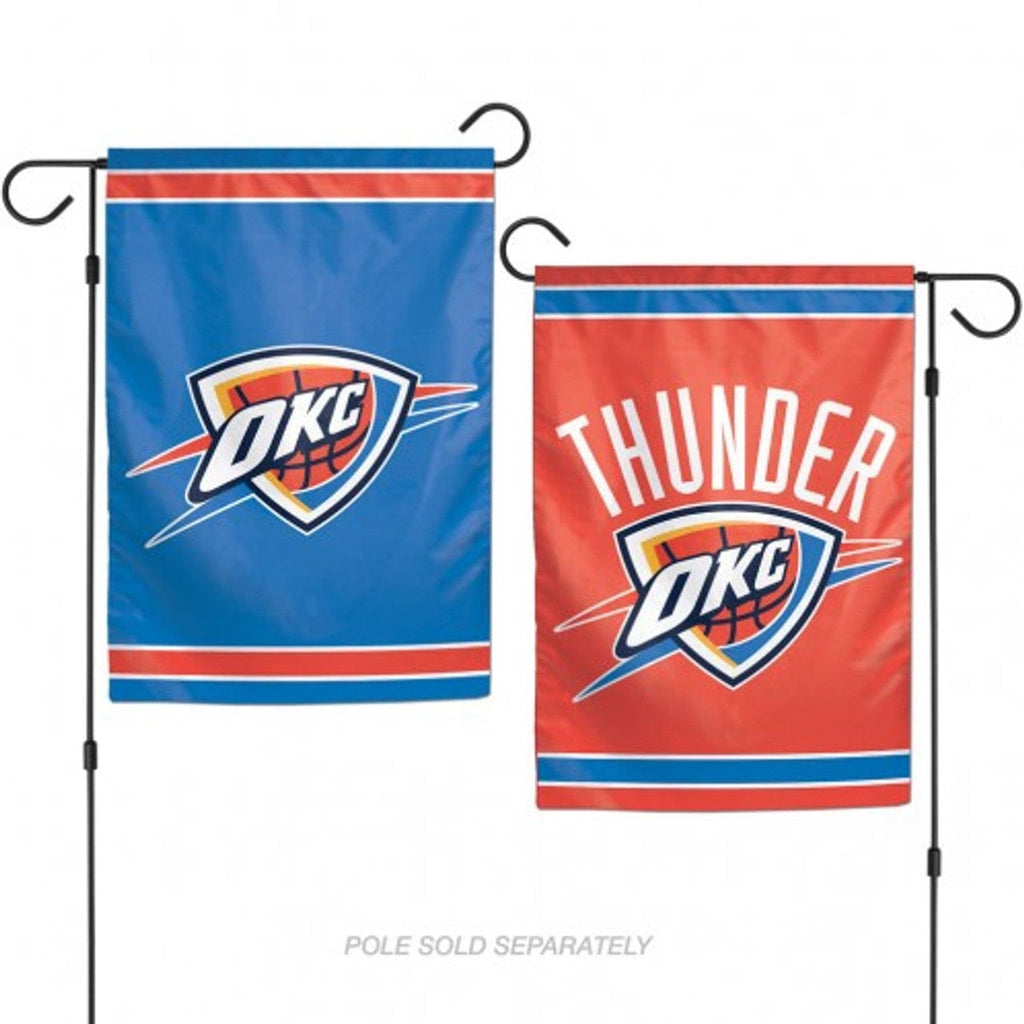 Flags 12x18 Oklahoma City Thunder Flag 12x18 Garden Style 2 Sided 032085902092