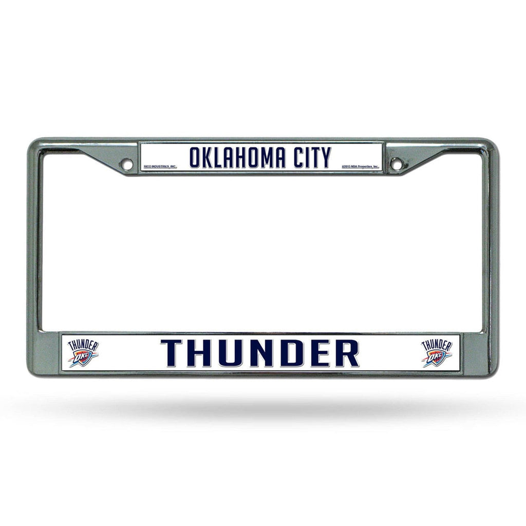 License Frame Chrome Oklahoma City Thunder License Plate Frame Chrome 094746500016