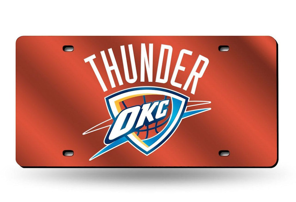 License Plate Laser Cut Oklahoma City Thunder License Plate Laser Cut Light Orange - Special Order 094746666637