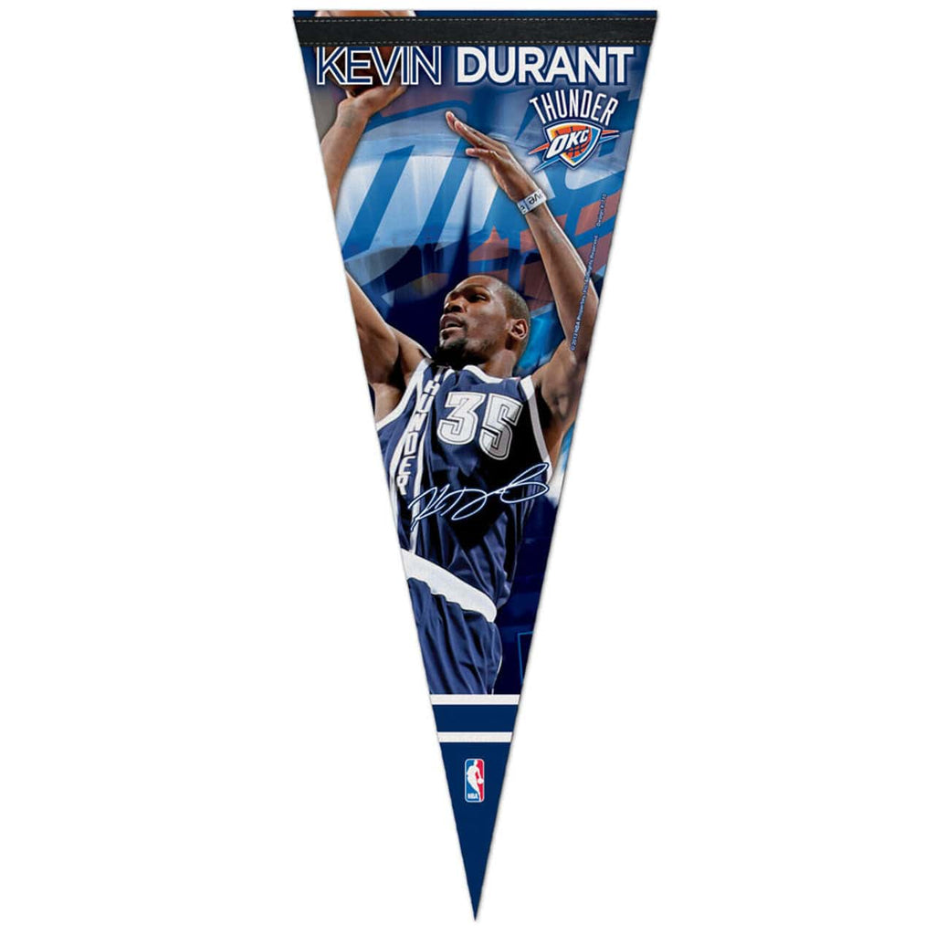 Oklahoma City Thunder Oklahoma City Thunder Pennant 12x30 Premium Style Kevin Durant Design CO 032085976802