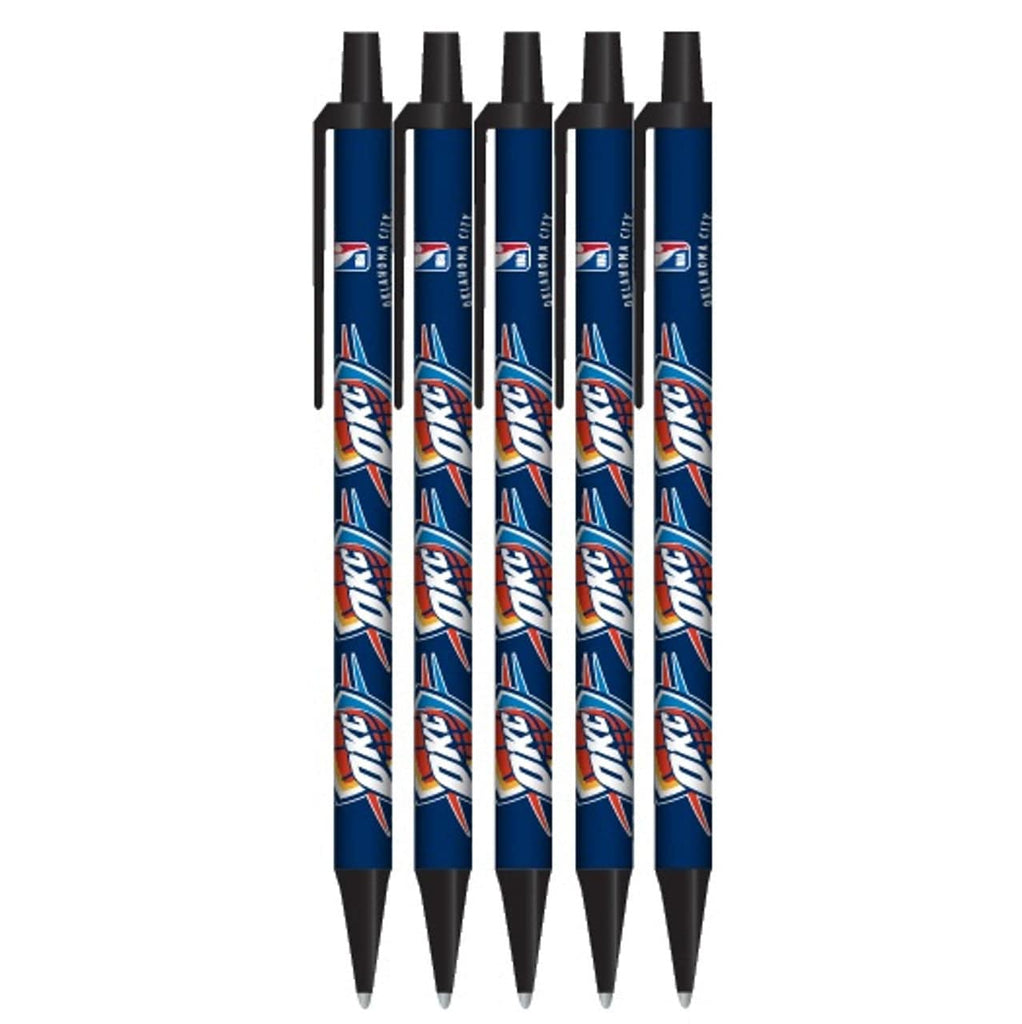 Pens Click Style 5 Pack Oklahoma City Thunder Pens Click Style 5 Pack 657175467031